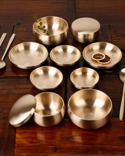 Myeongseong Bangja Yugi Shin-Ok Tableware Practical 5-Piece Bansang Set
