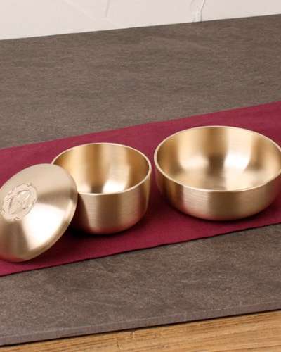 Myungsung Yugi Crane Carving Single-Serve Set (Rice Bowl, Soup Bowl)