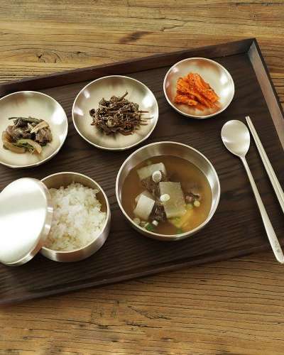Myeongseong Bangja Utensil One-Person Bansan Rice Bowl Set - Utensil Dish Set