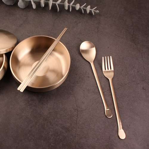 [Myeongseong Yugi] Bangjja Round Children's Spoon