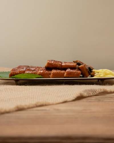 Myeongseong Yugi Curved Square Fish Platter - Long Rectangular Dish
