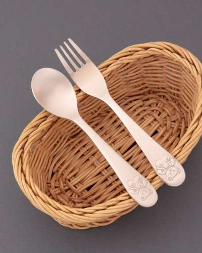 [Myungsung Yugi] Bear Toddler Spoon and Fork Set