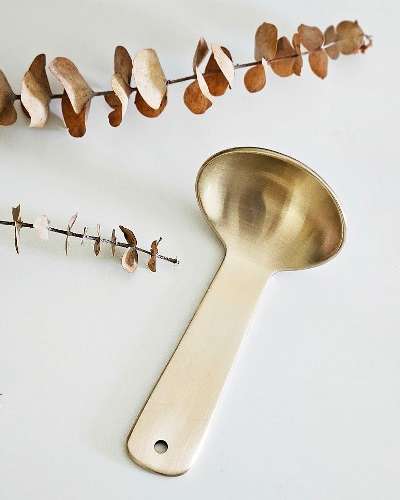 Myeongseong Bangjja Brass Mini Ladle Gua Sha Massager + Engraving