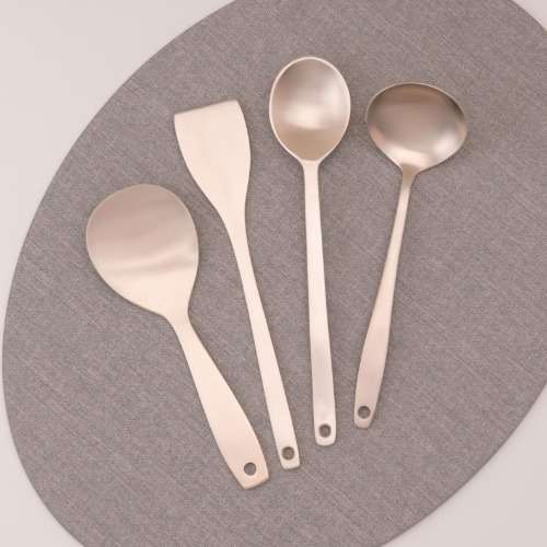 Myungsung Yugi 4-Piece Cooking Tool Set (Ladle, Spatula, Stir-Fry Spoon, Turner)
