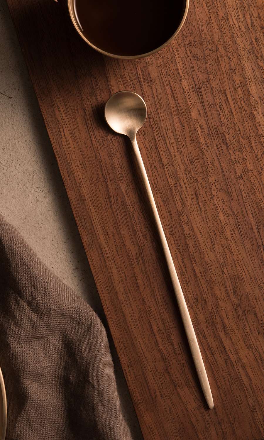 Bangja Yugi Brass Long Drink Spoon