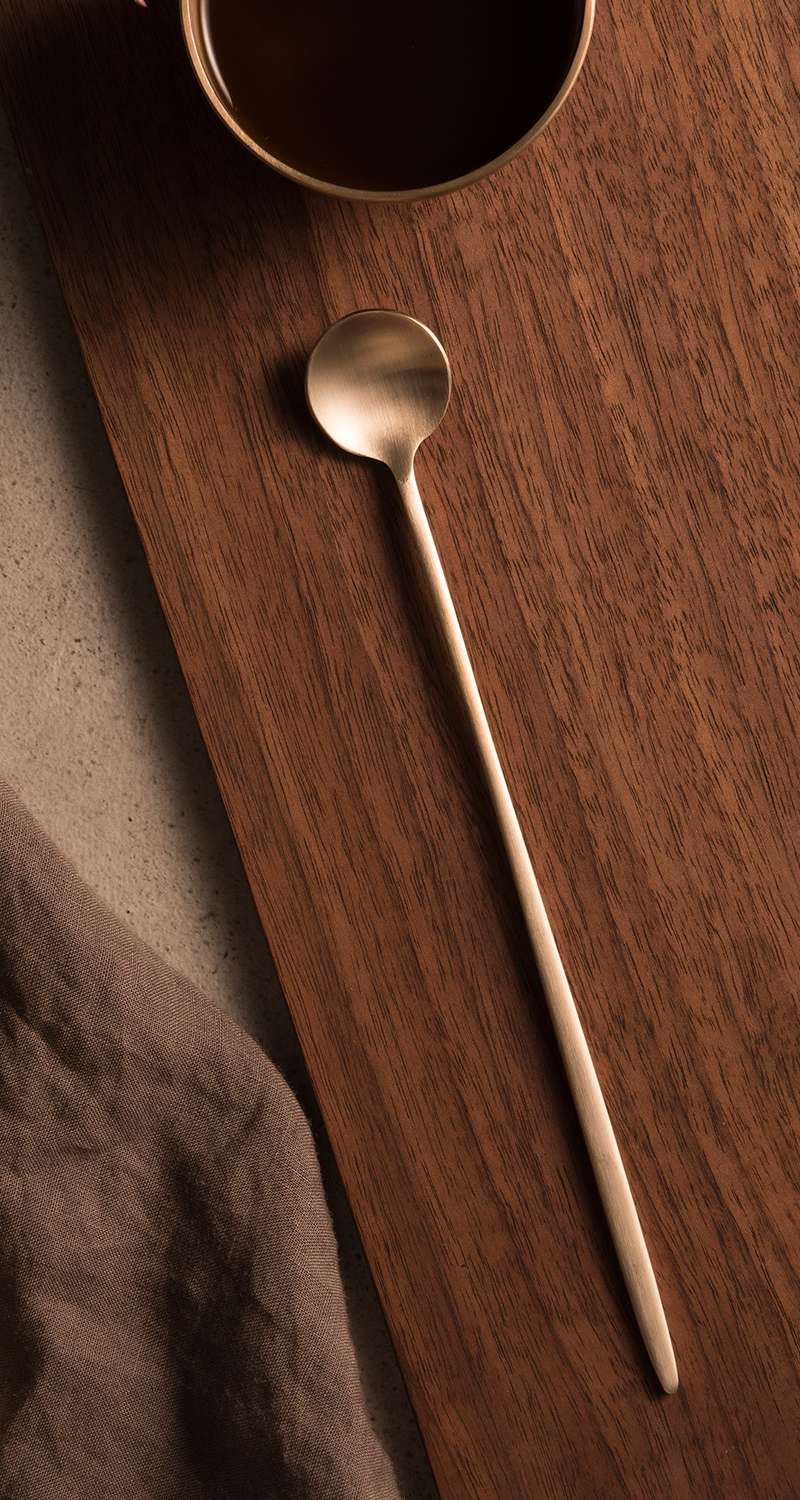 Bangja Yugi Brass Long Drink Spoon