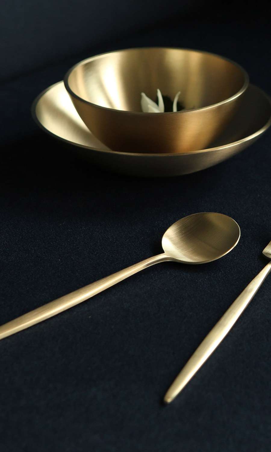 Bangjjayugi Brass Dessert Fork - Western Style