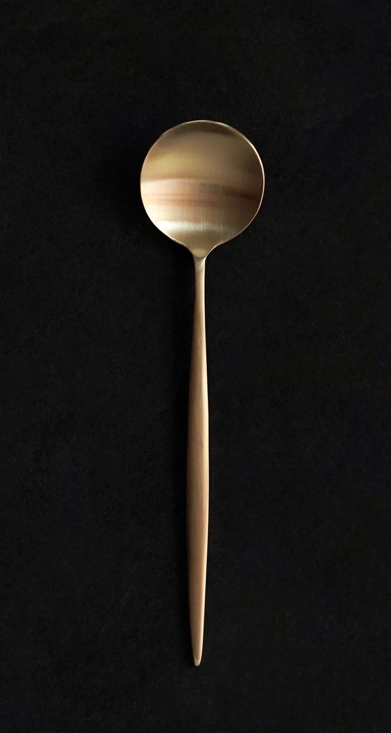 Bangja Yugi Brass Tableware Dessert Spoon