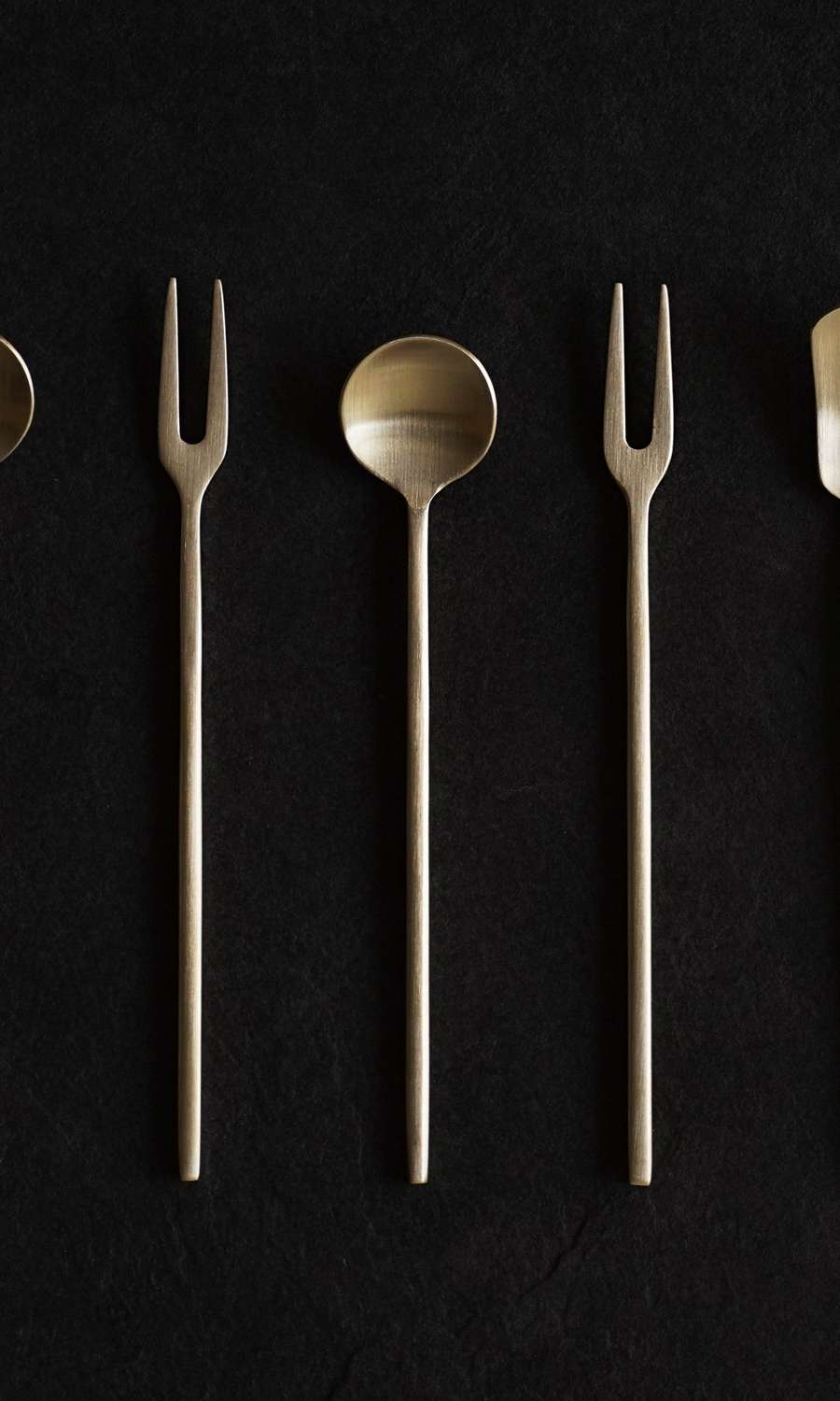 Notdam Bangja Yogi Cherry Tea Spoon and Fork 5-Piece Set