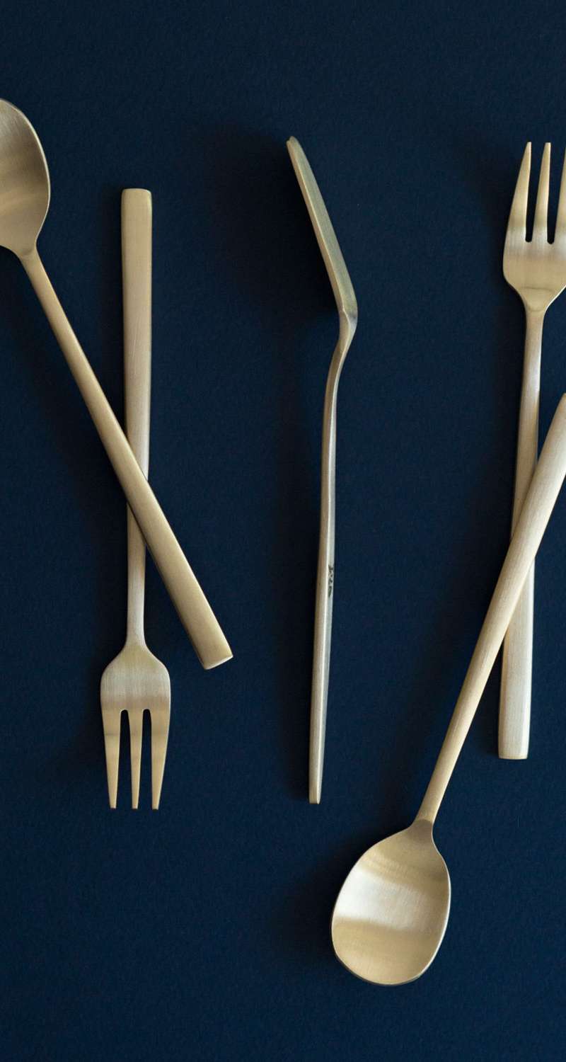 Bangja Yugi Bronze Brunch Cutlery Set