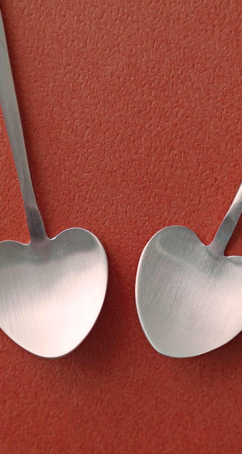 Bangjja Yugi Brass Heart Tea Spoon 1P