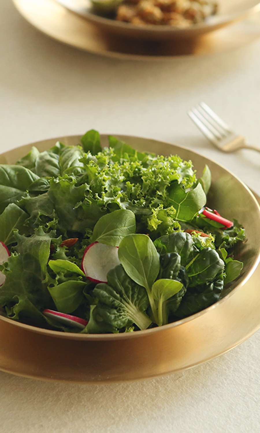 Bangjja Yugi Brass Salad Bowl 2-Piece Set