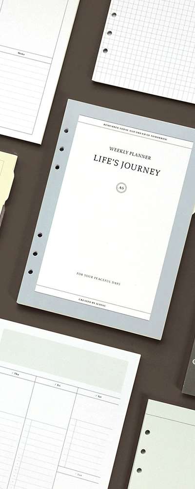 Journey 6-Ring Binder A5 Diary Refill