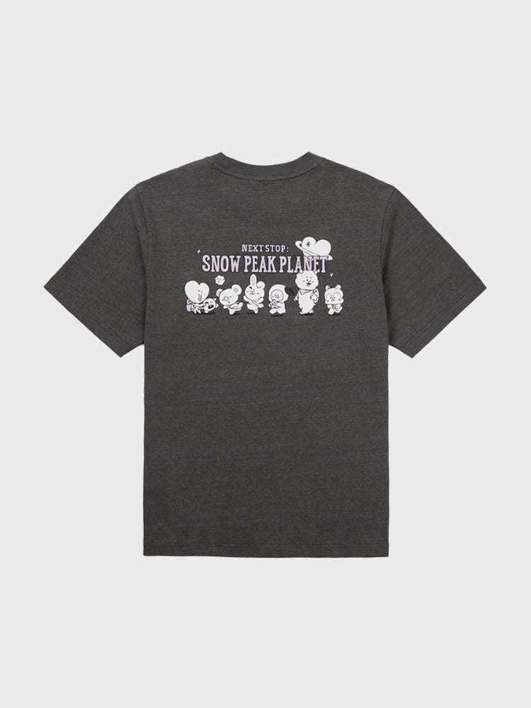 BT21 Snow Peak Graphic Short-Sleeve T-Shirt (DARK CHARCOAL)