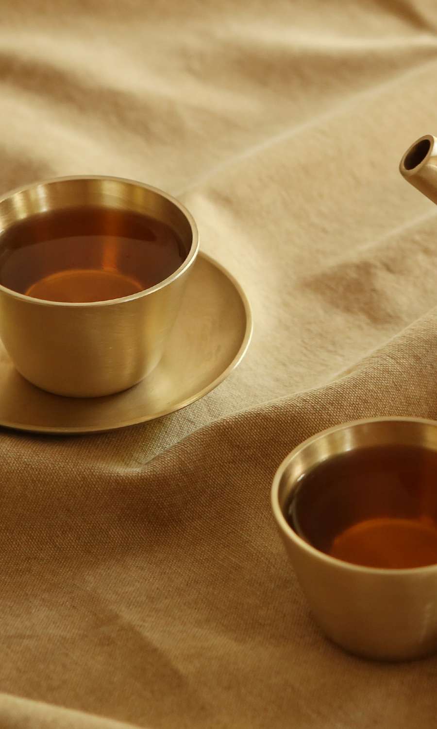 Bangjja Yugi Traditional Brass Cup Set (2P)