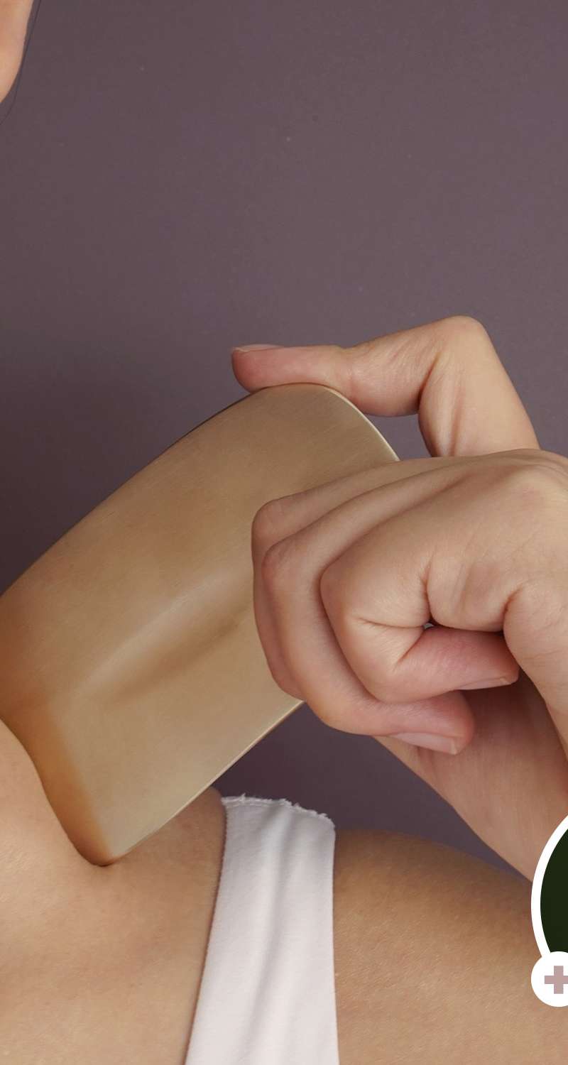 Gua Sha Lymph Massage Tool in Bangja Yugi with Complimentary Pouch