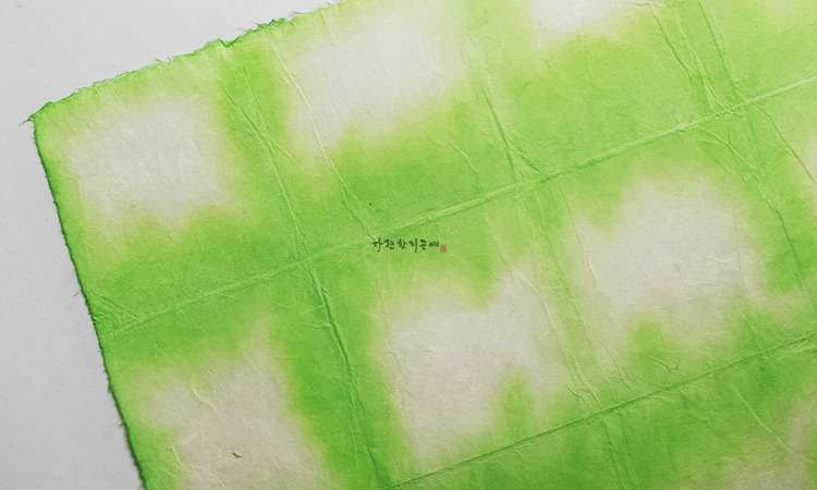 [1/4] Dyed Hanji - Pastel Green