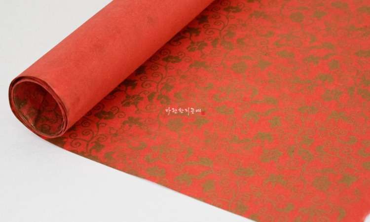 Dancho Mulberry Paper Red (Gold Dust)