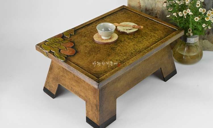 Persimmon Wood Square Table
