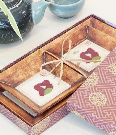 花模様 お皿 ギフトセット