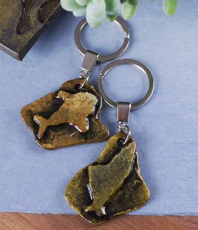 Petroglyph Rock Keyring