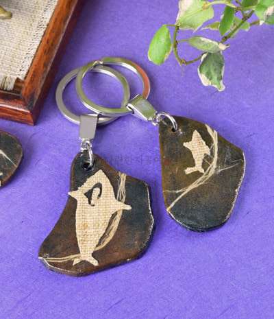Sambe Rock Carving Keyring