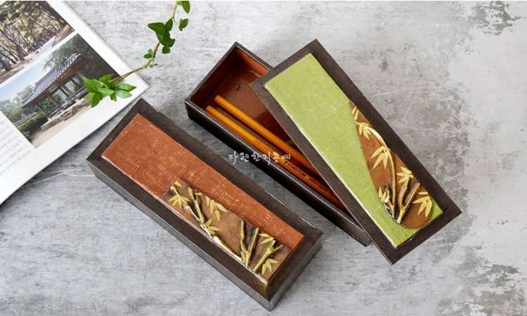 Sipli Bamboo Forest Pencil Case (Gold)