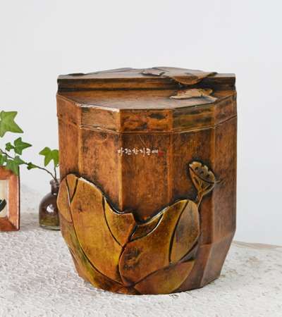 蓮花文 雑穀瓶 5kg
