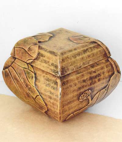Lotus Pattern Square Jar