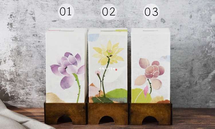 Lotus Hanji Lamp 3 Types