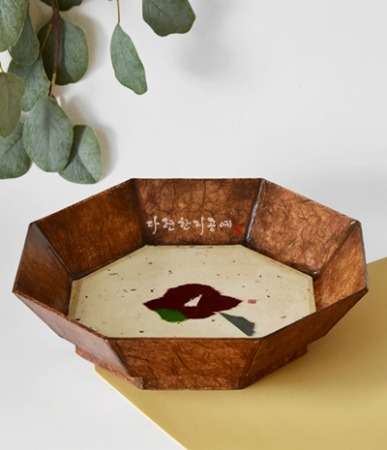 Floral Pattern Octagonal Tea Stand