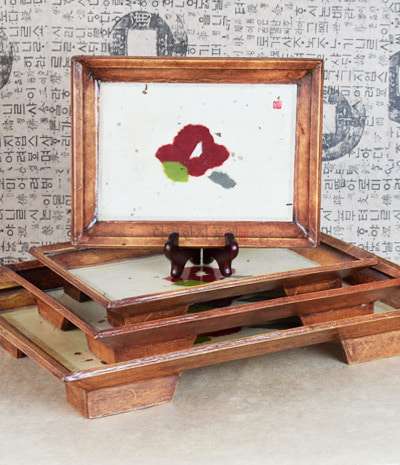 Flower Pattern Tea Tray