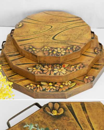 Wildflower Twelve-Sided Hanji Craft Tray