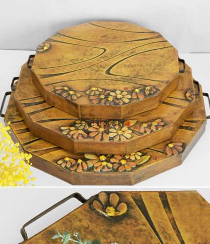 Wildflower Twelve-Sided Hanji Craft Tray