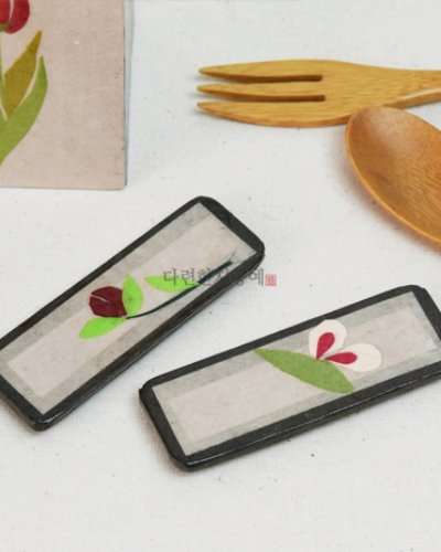 Hanji Flower Embroidery Spoon Rest