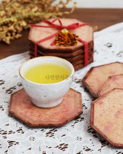 Dyeing Fragrance Octagonal Tea Cup Coaster