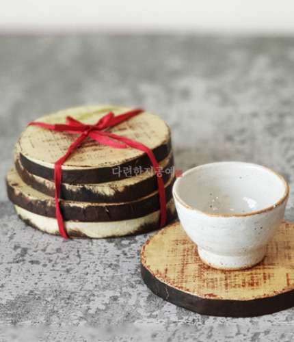 Vintage Hanji Tea Coaster (Round)