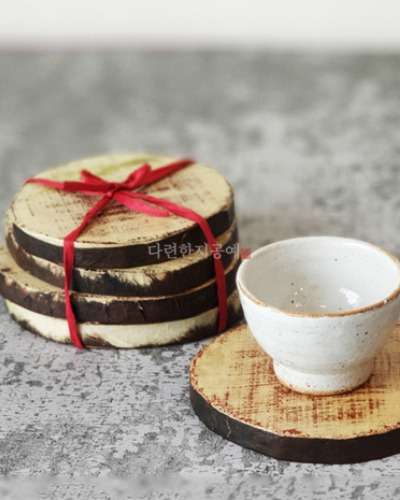 Vintage Hanji Tea Coaster (Round)