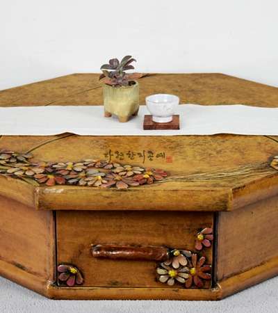 Chrysanthemum Octagonal Tea Chest