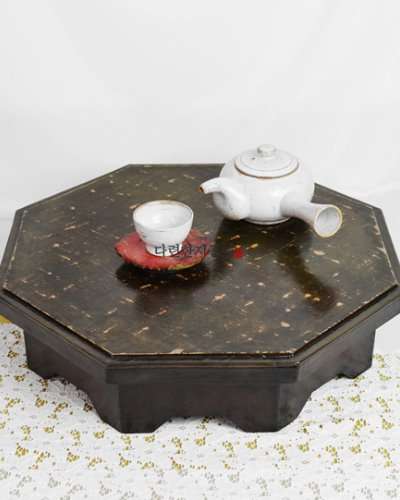 Vintage Octagonal Low Table (Chestnut Brown)
