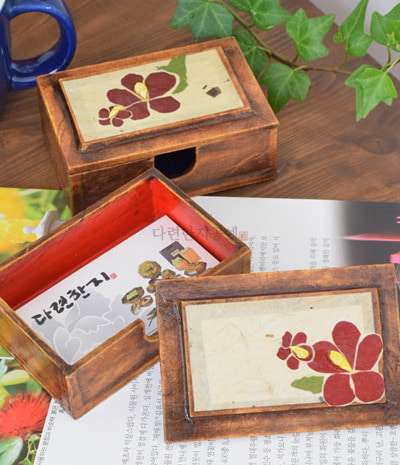 Mugunghwa Flower Business Card Holder