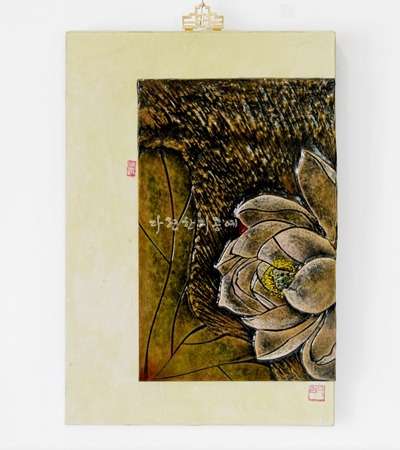 Lotus (蓮) 2 Hanji Artwork Frame