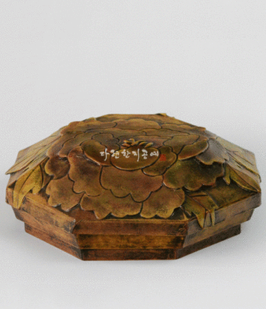 Five-Color Peony Embroidered Sewing Basket