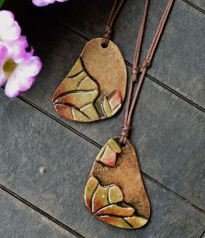 Lotus Flower Pattern Necklace