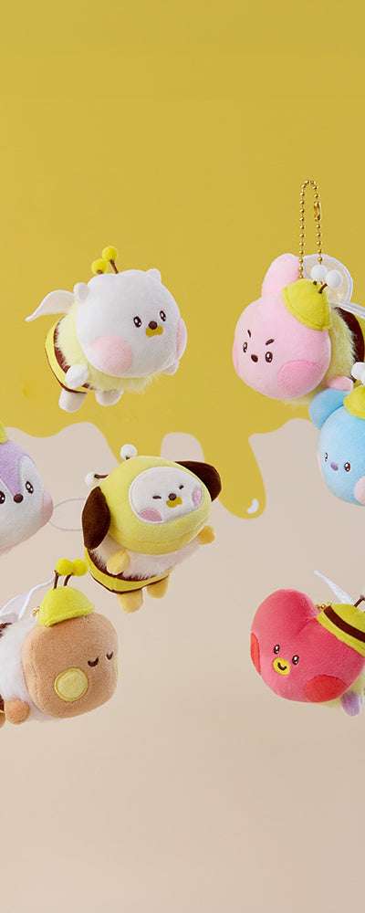 BT21 ミニミニニ ハニービー ぬいぐるみ キーリング
