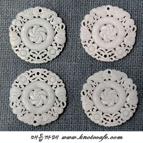 Hanbok Accessory Flower Cart Jade Pendant