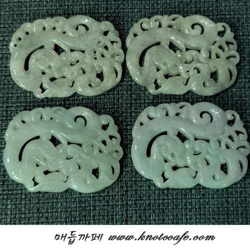 Hanbok Accessory Dragon Pattern Jade Pendant