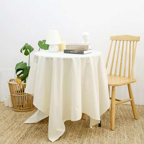 Muslin Natural Beige Tablecloth 4 Sizes