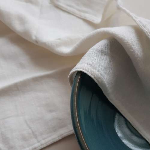Reinforced Fine Linen 2-Layer Kitchen Towels, Set of 4