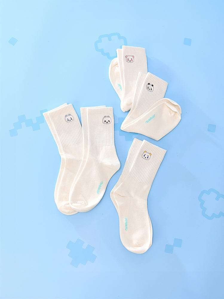 MMMM Lip Embroidery Socks